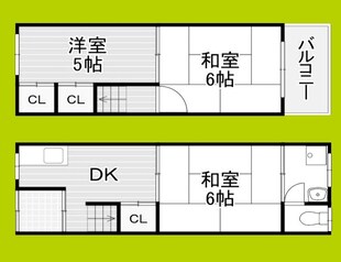 北島3丁目テラスハウスの物件間取画像